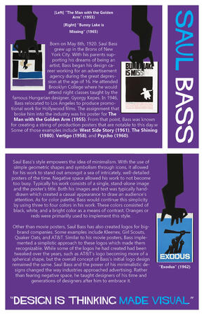 Saul Bass Informative Poster