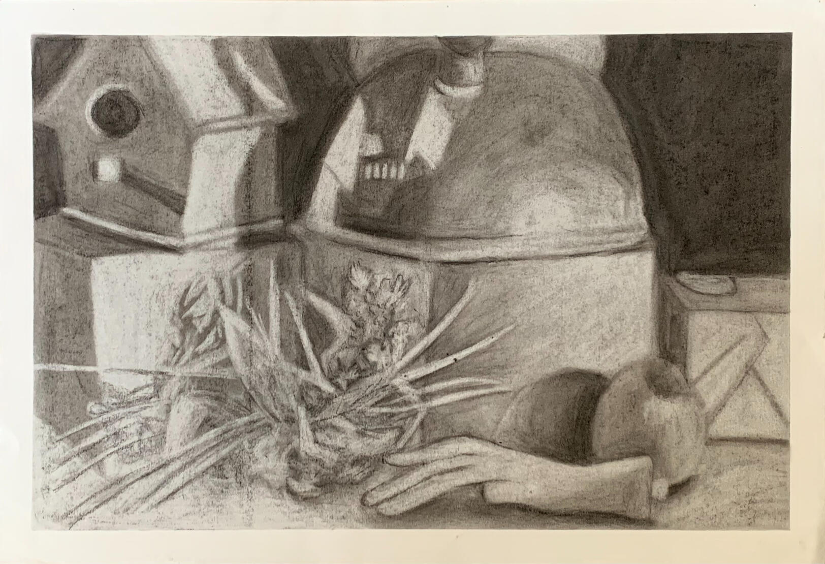 Still-Life Charcoal Drawing